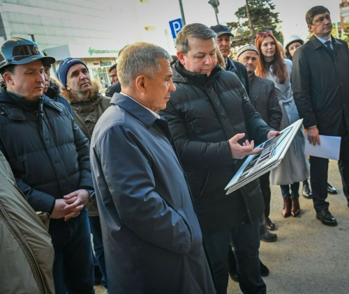 Минниханов посетил стройплощадку нового технопарка в центре Казани