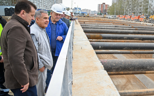 Минниханов принял участие в завершении проходки тоннеля второй ветки казанского метро