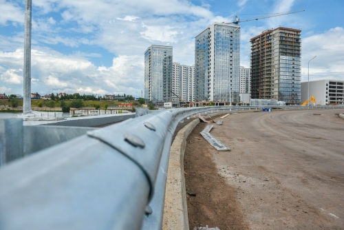 Под мостом через Мелекеску в Челнах завершились работы по устройству ливневки