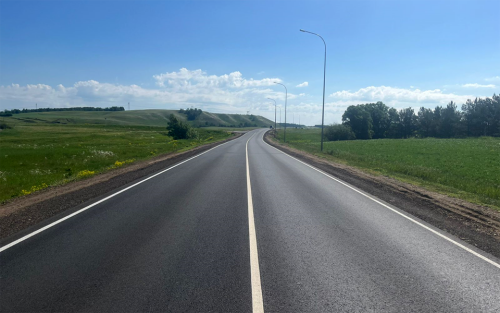 В Татарстане отремонтировали участок дороги Бугульма - Лениногорск: фото