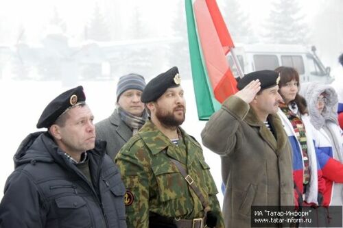 Митинг, посвященный военно-морской пехоте