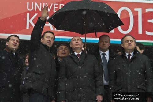 Владимир Путин осмотрел стадион Kazan-Arena