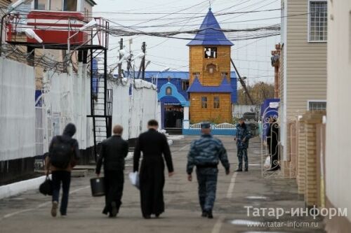 Освящение храма Рождества Пресвятой Богородицы в ИК №5