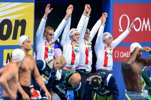 Плавание. 4x100м вольный стиль Мужчины. Финал