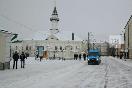 Интерактивная программа у новогодней елки , в рамках визита в Казань деда Мороза	