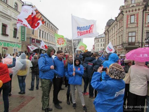 Всероссийская акция "Георгиевская ленточка" в Казани