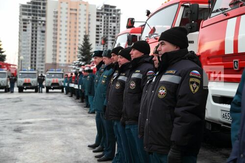 Вручение техники пожарно-спасательным подразделениям