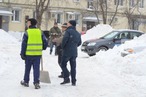 Пресс-подход по уборке снега во дворах многоквартирных домов Казани