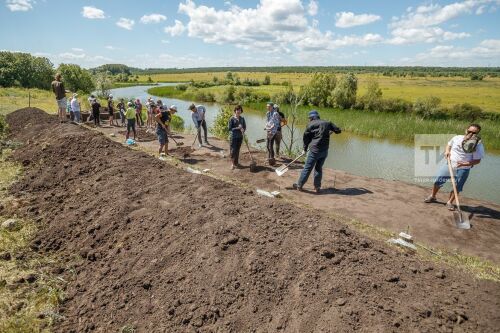 Раскопки в деревне Танкеевка