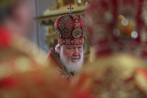 Патриарх Кирилл возглавил Божественную Литургию в соборе Казанской иконы Божией Матери