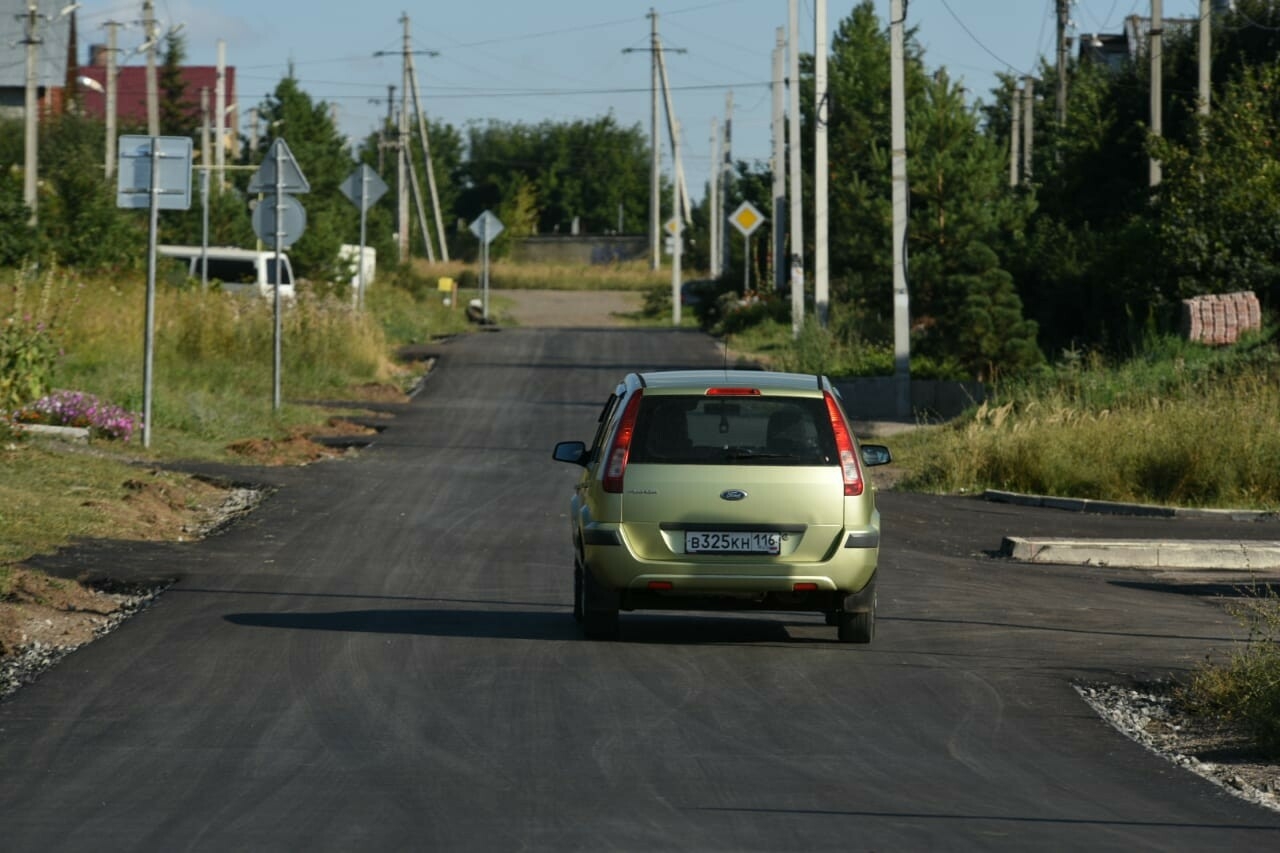 В челнинском поселке Суар обновлена треть дорог