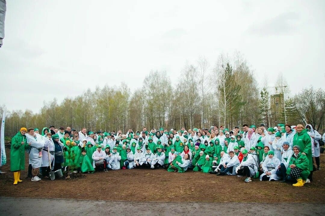 В Нижнекамске высадка кедров открыла весенний сезон программы СИБУРа «Зеленая формула»