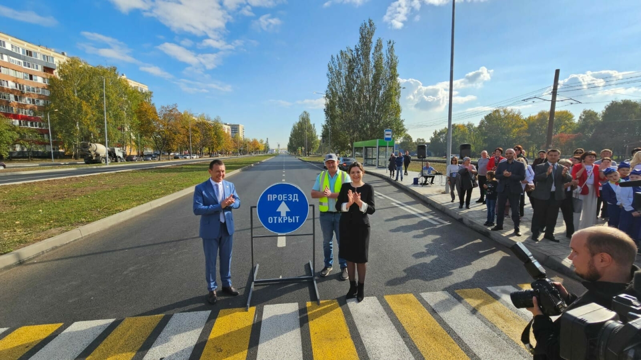 В Нижнекамске запустили движение по улице Вокзальная, отремонтированной по нацпроекту