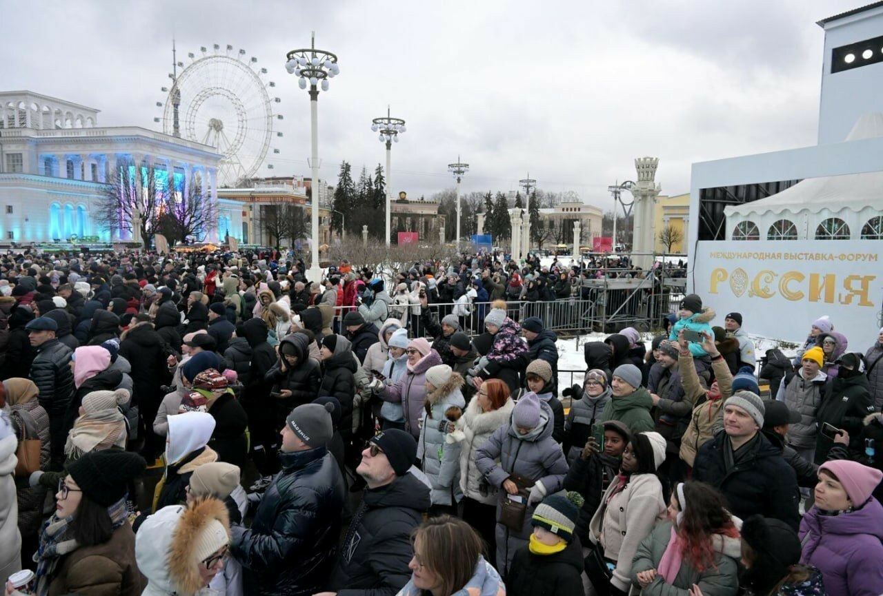 В первый рабочий день в 2024 году выставку «Россия» посетили 156 тыс. человек