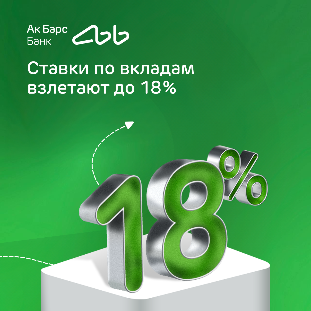 Ак Барс Банк повышает ставку по вкладу «Яркое настроение» до 18% годовых