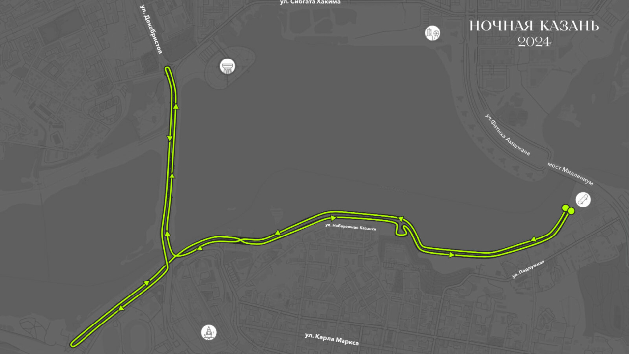В Минспорта напомнили, какие улицы будут перекрыты из-за забега «Ночная Казань»